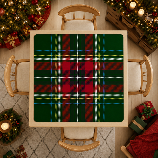 Heritage Christmas Tartan Mahjong Mat (Ship Rolled up) YOLO Mahjong