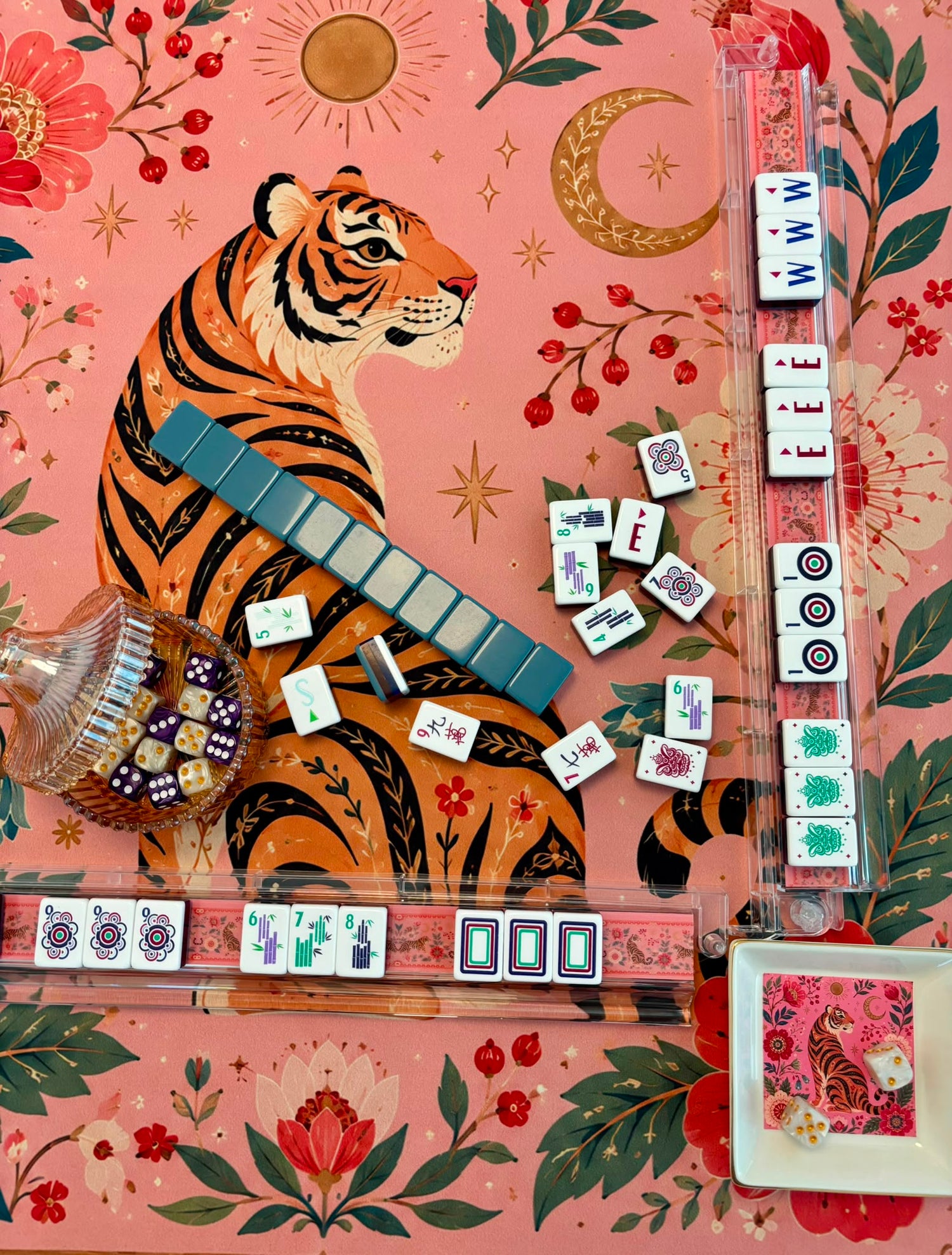 Tortoise Shell Mahjong Rack 20" Inch - First 50 YOLO Mahjong