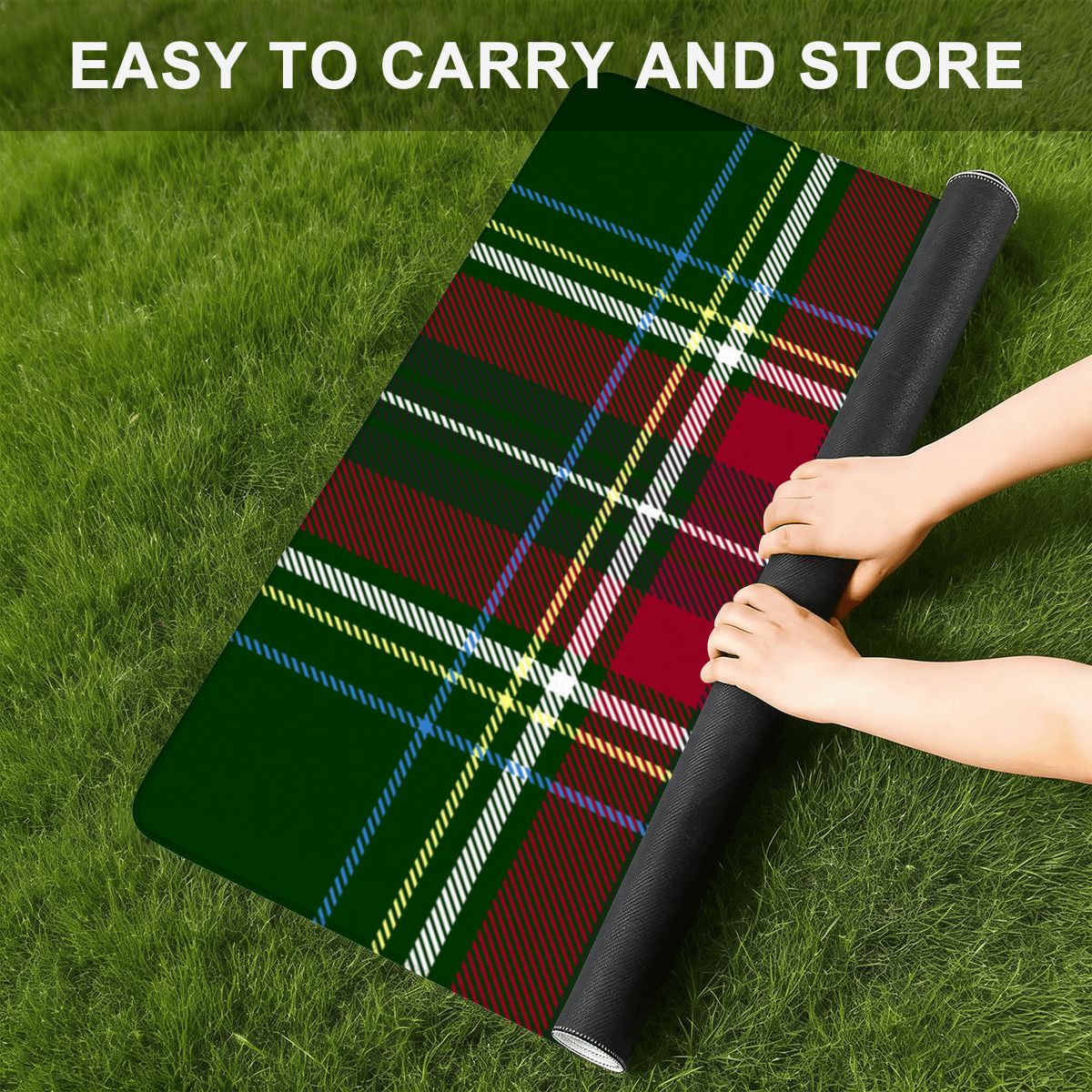 Heritage Christmas Tartan Mahjong Mat (Ship Rolled up) YOLO Mahjong