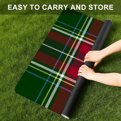 Heritage Christmas Tartan Mahjong Mat (Ship Rolled up) YOLO Mahjong