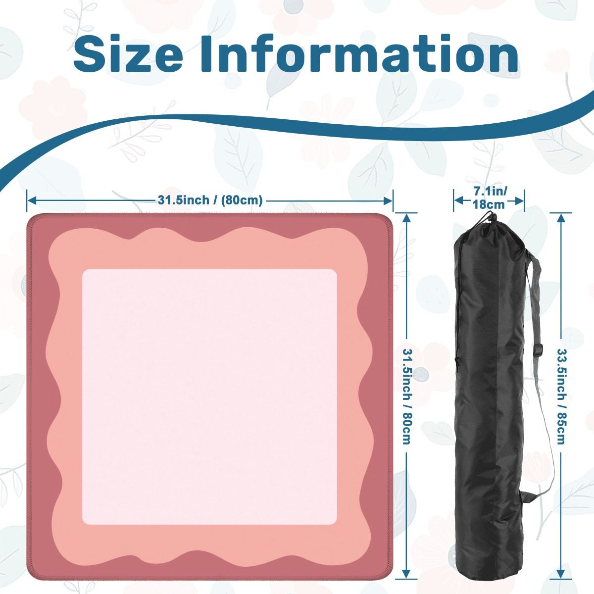 Minimalist Pink Sorbet Mahjong Mat 31.5"x31.5" (Ship Rolled up) YOLO Mahjong
