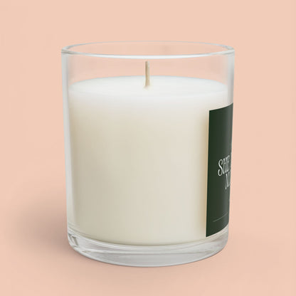"She Is Playing Mahjong Again" Scented Candle for Mahjong Lovers - 11oz Glass Candle Printify