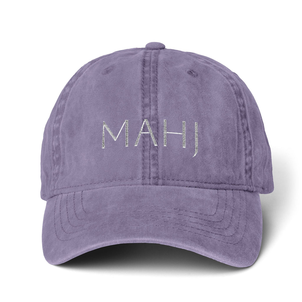Mahj Pigment-Dyed Cap with Fashion Undervisor (Embroidery) Printify