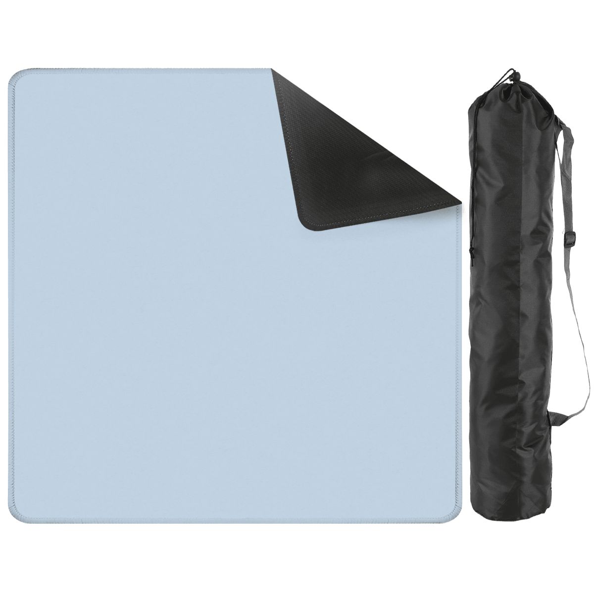 Pastel Blue Mahjong Mat - Shipped Rolled YOLO Mahjong