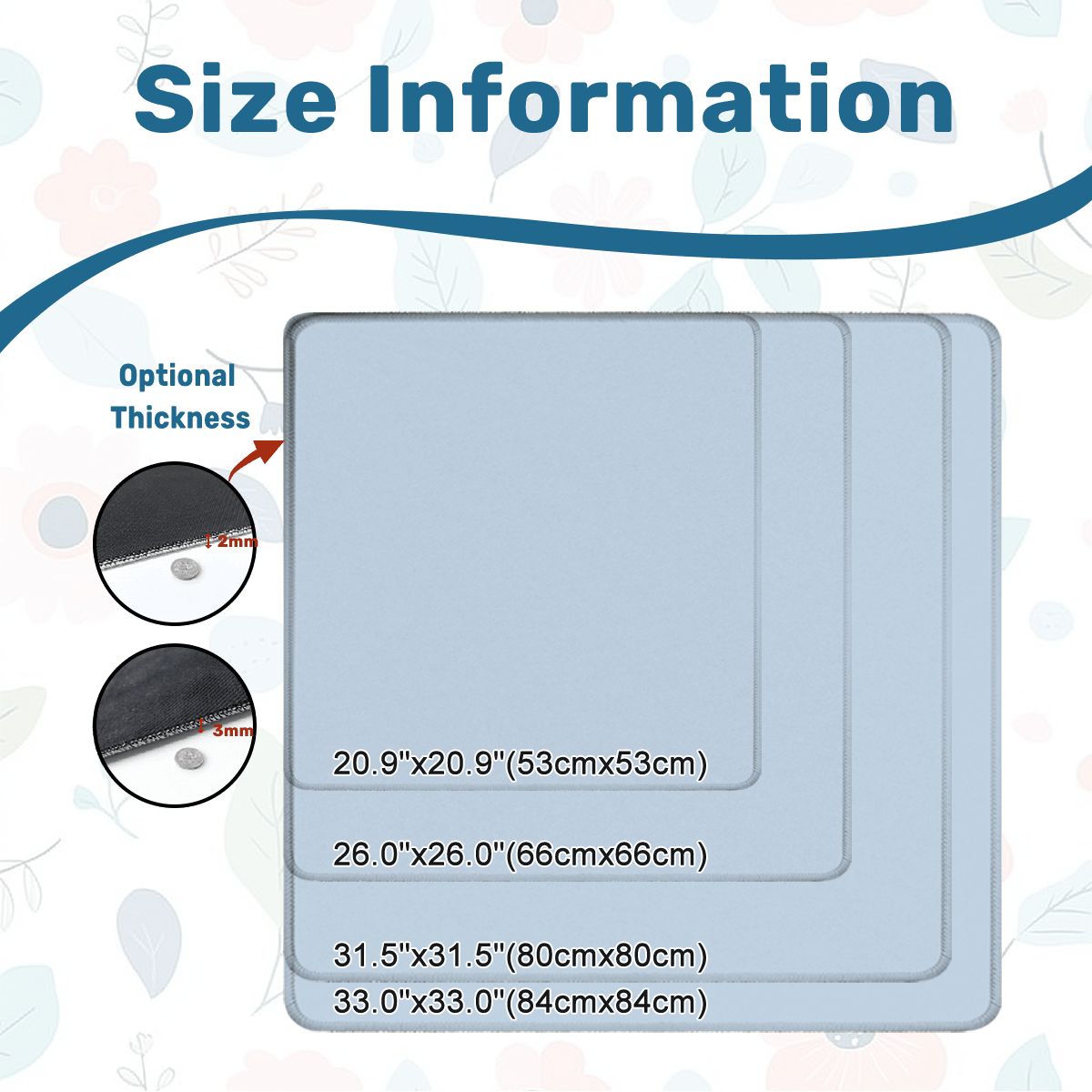 Pastel Blue Mahjong Mat - Shipped Rolled YOLO Mahjong