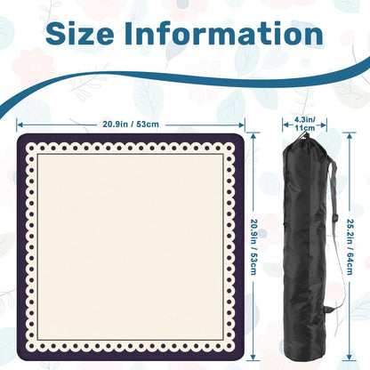 Minimalist Plum Scallop Mahjong Mat (Ship Rolled up) YOLO Mahjong