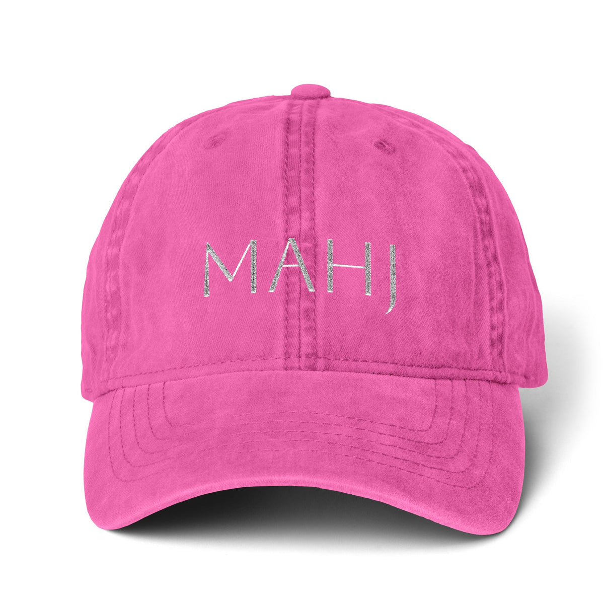 Mahj Pigment-Dyed Cap with Fashion Undervisor (Embroidery) Printify