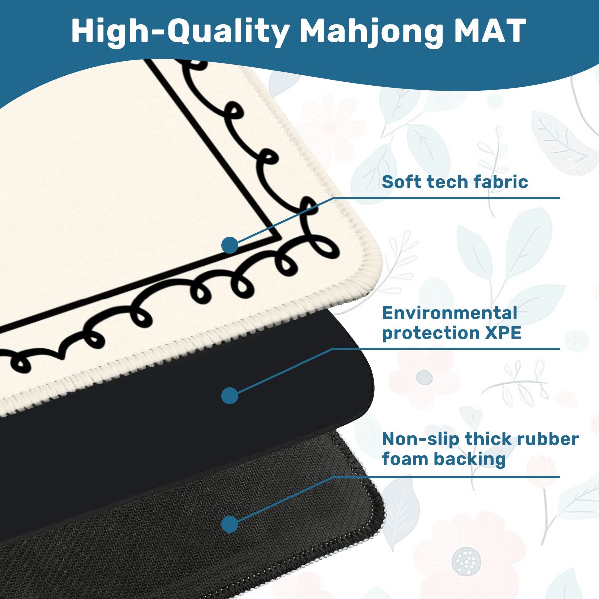 Custom Mahjong Mat 31.5"x31.5" (Ship Rolled up) YOLO Mahjong