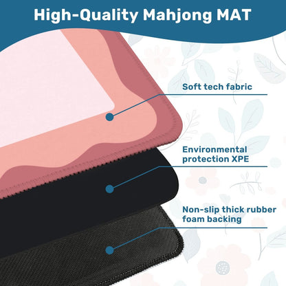 Minimalist Pink Sorbet Mahjong Mat 31.5"x31.5" (Ship Rolled up) YOLO Mahjong