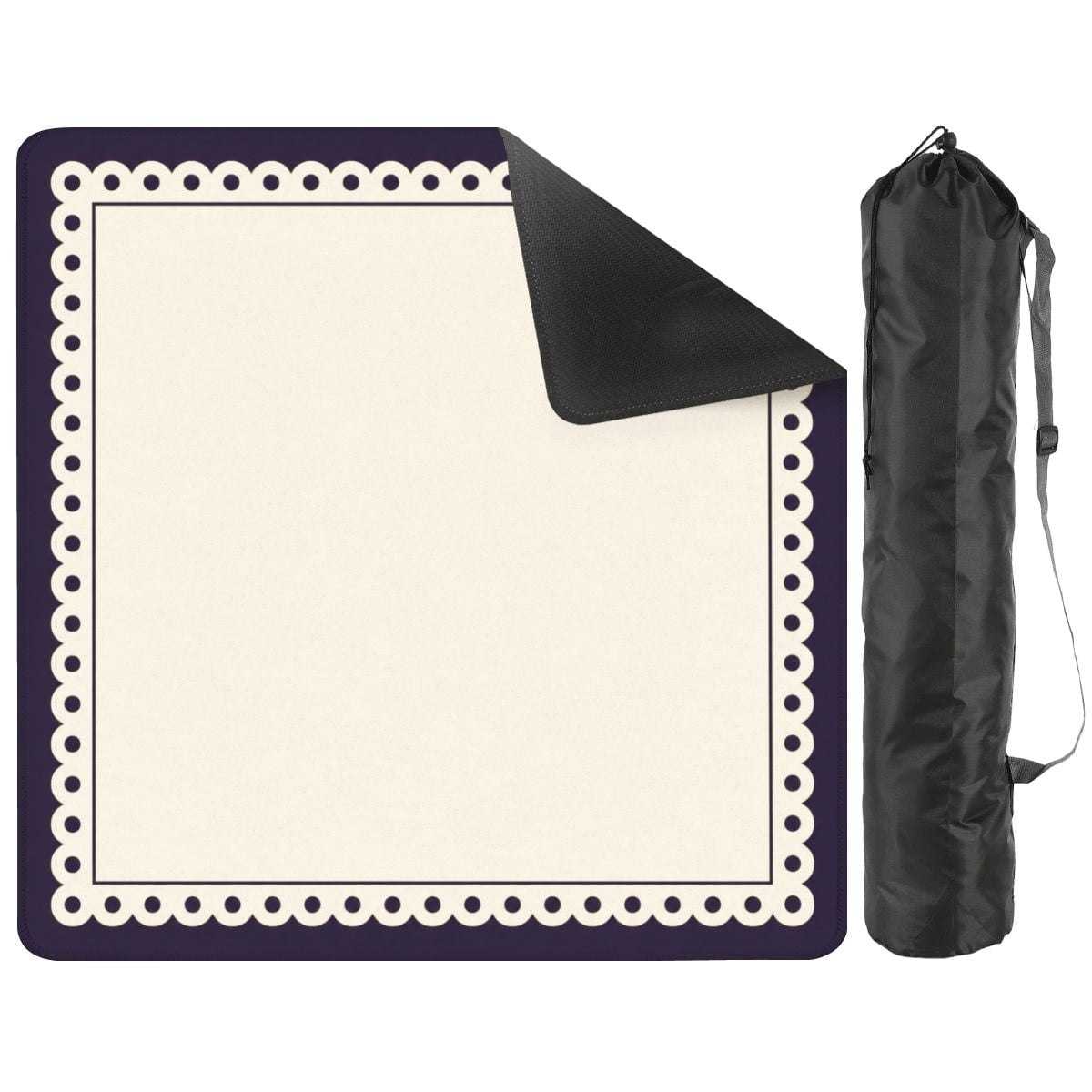 Minimalist Plum Scallop Mahjong Mat (Ship Rolled up) YOLO Mahjong