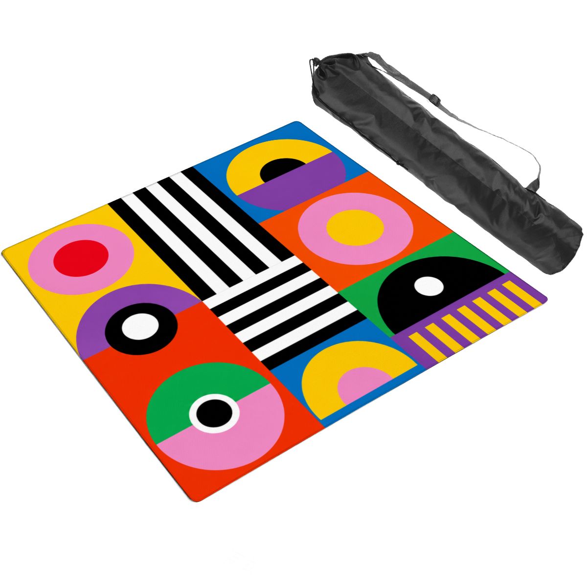 Bold Pop Art Square Mahjong Mat (Ship Rolled Up) YOLO Mahjong