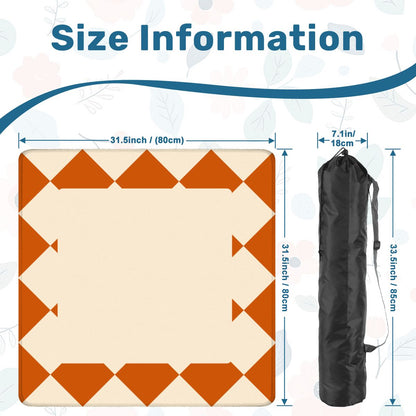 Minimalist Terracotta Diamond Mahjong Mat  31.5"x31.5" (Ship Rolled up) YOLO Mahjong