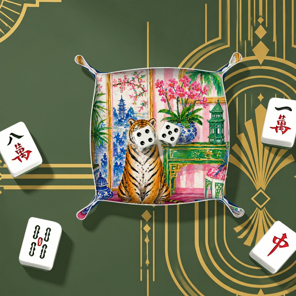The Royal Tiger Dice Tray YOLO Mahjong