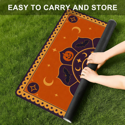 Minimalist Halloween Mandala Mahjong Mat(Ship Rolled up) YOLO Mahjong