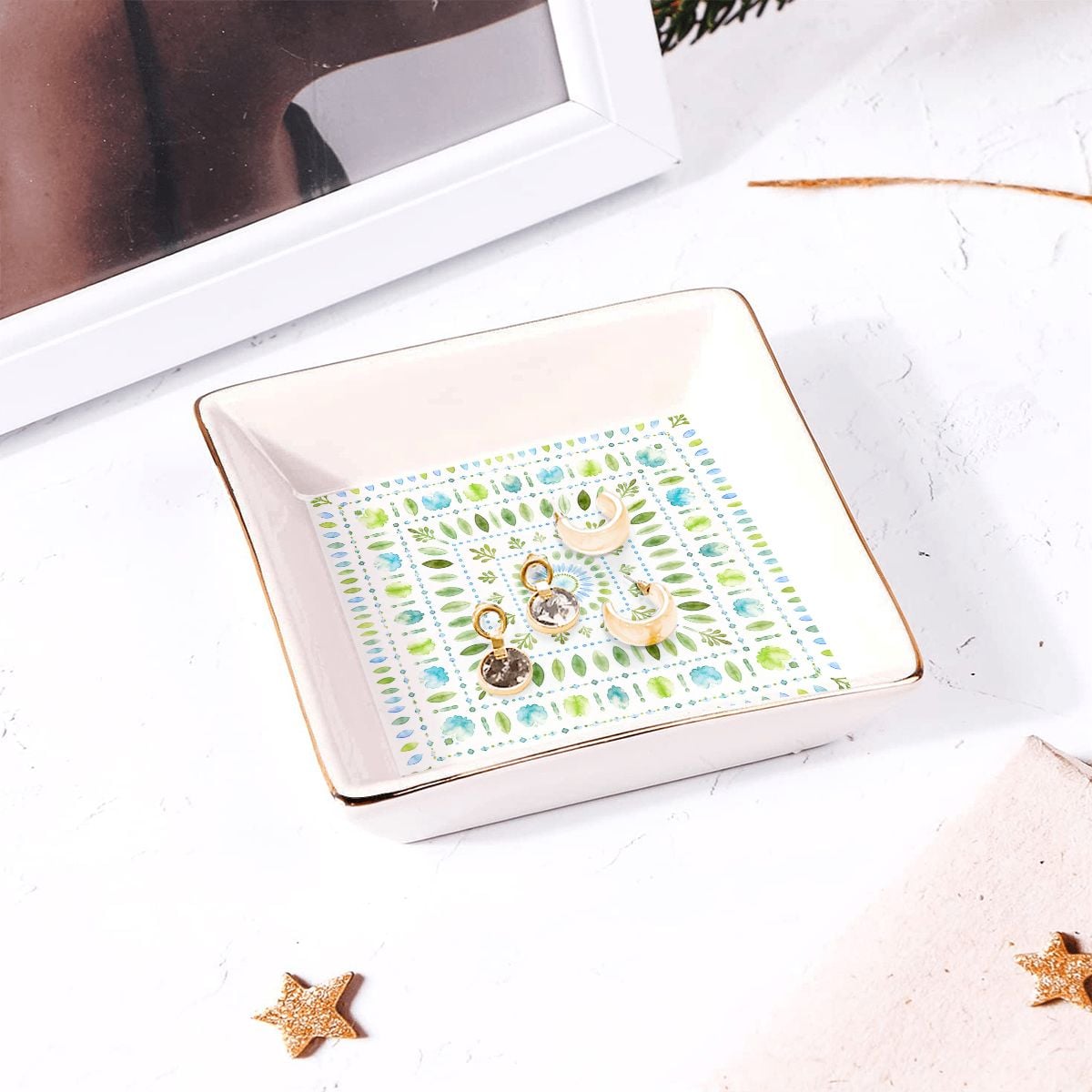 Botanical Mahjong Dice Tray YOLO Mahjong