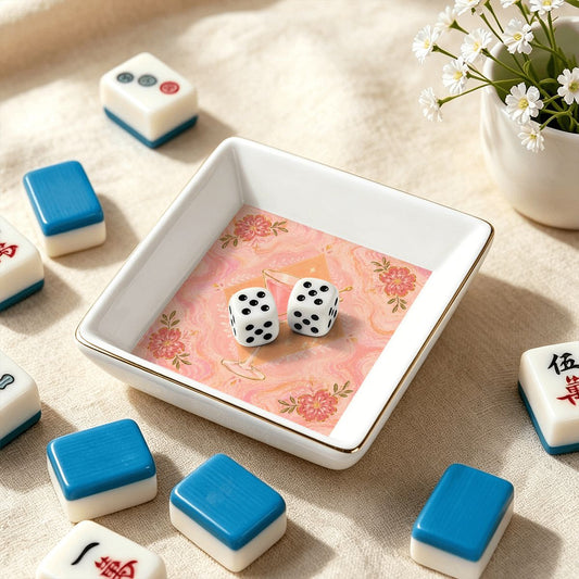 Martini Mahjong Dice Tray YOLO Mahjong