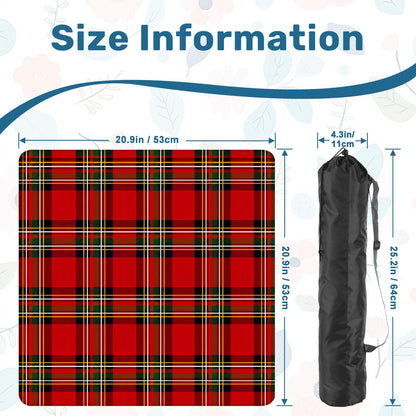 Classic Red Tartan Mahjong Mat (Ship Rolled up) YOLO Mahjong