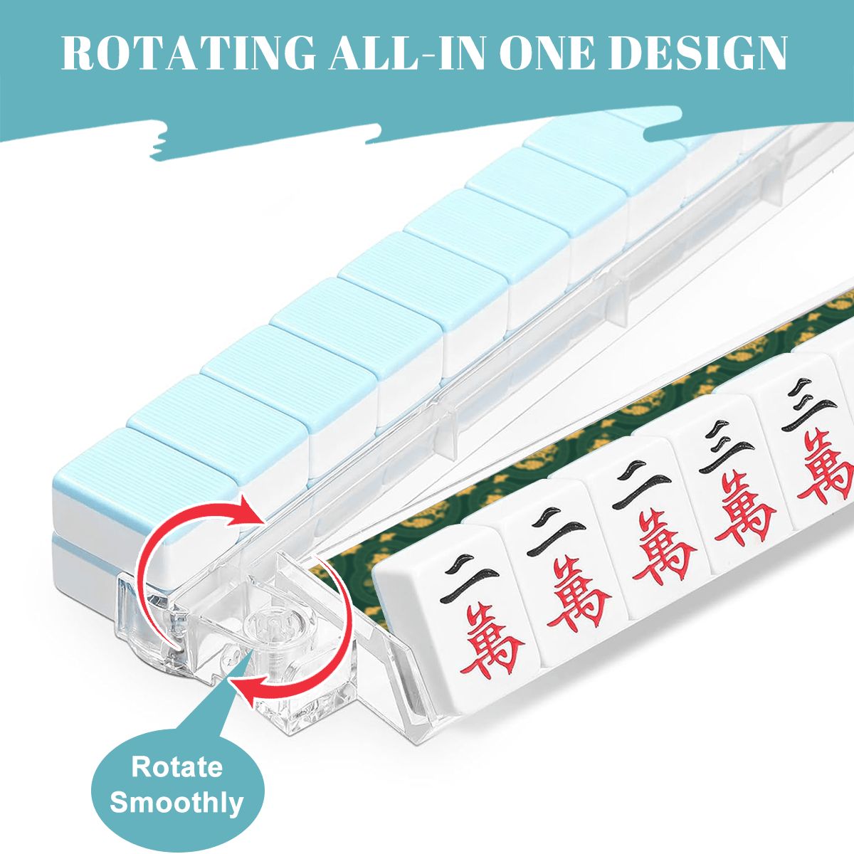 4 Artistic Mahjong Tile Pusher Racks YOLO Mahjong