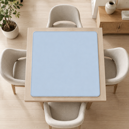 Pastel Blue Mahjong Mat - Shipped Rolled YOLO Mahjong