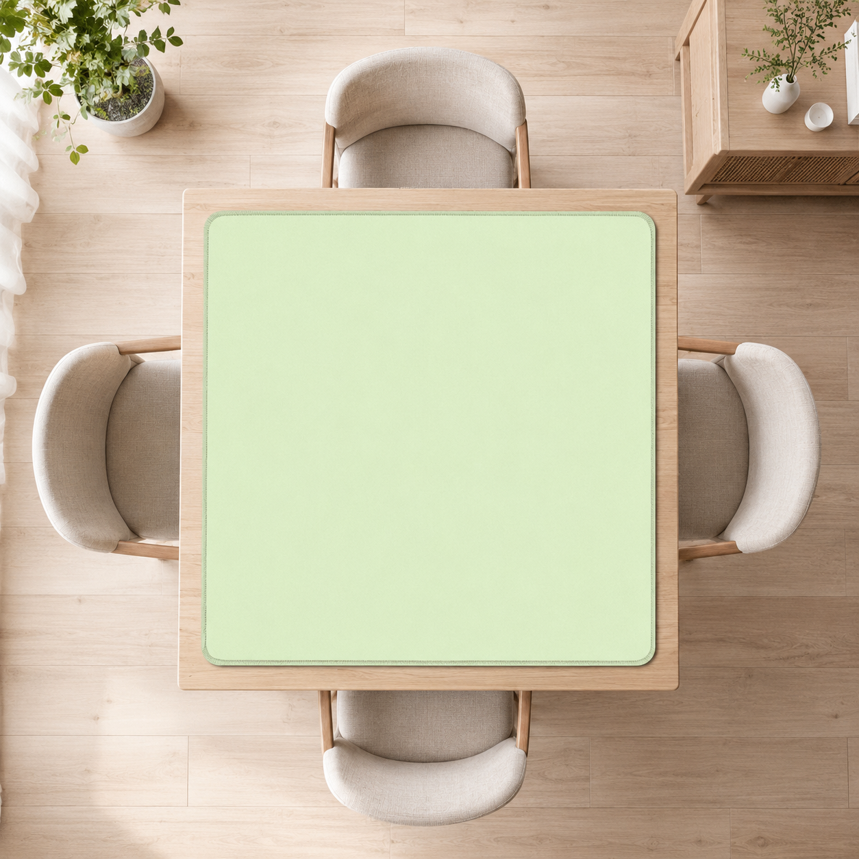 Pastel Green Mahjong Mat Shipped Rolled YOLO Mahjong