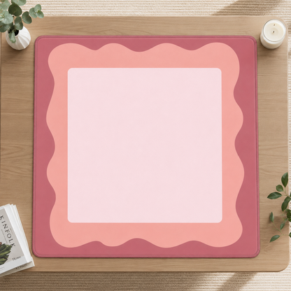 Minimalist Pink Sorbet Mahjong Mat 31.5"x31.5" (Ship Rolled up) YOLO Mahjong