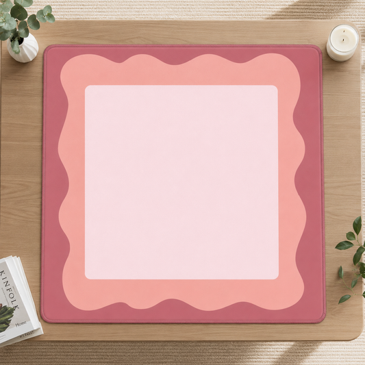 Minimalist Pink Sorbet Mahjong Mat 31.5"x31.5" (Ship Rolled up) YOLO Mahjong