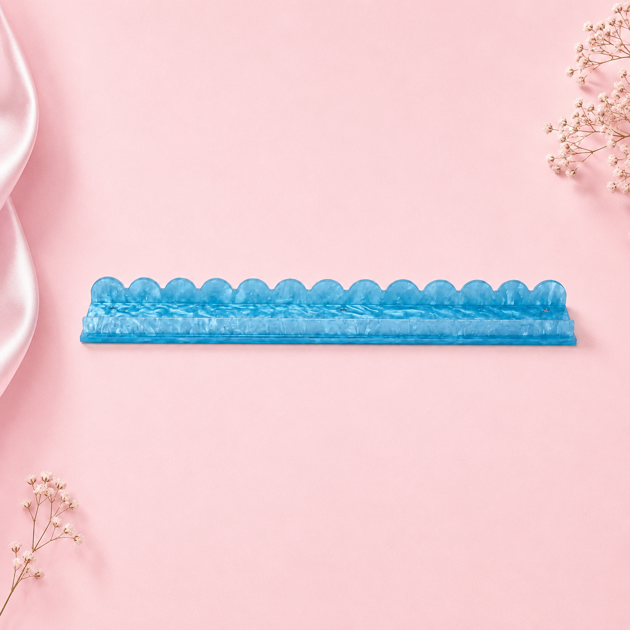 Scalloped Acrylic Mahjong Racks YOLO Mahjong