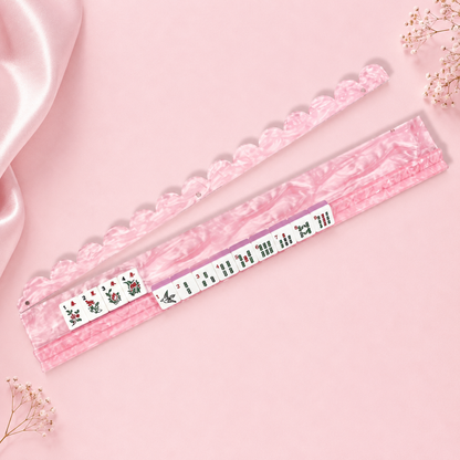 Scalloped Acrylic Mahjong Racks YOLO Mahjong
