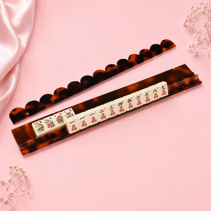 Scalloped Acrylic Mahjong Racks YOLO Mahjong