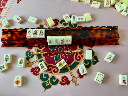 Journey to The West - Tortoiseshell Acrylic Rack 20" - Set of 4 YOLO Mahjong