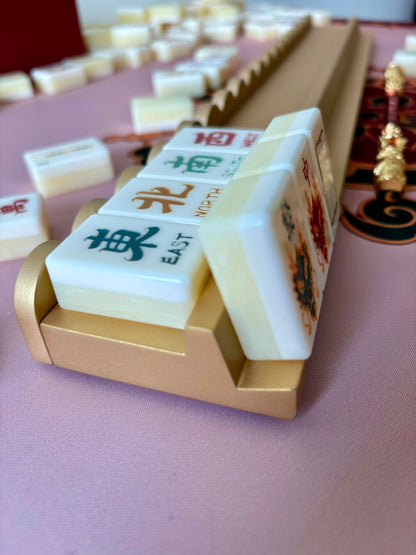 Journey to The West Metallic Gold Wooden Rack - 20" YOLO Mahjong