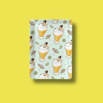 American Mahjong Tiles - Beer Citrus Mahjong Tiles Summer Drink Mahjong Set With Traditional Chinese Tile Fronts YOLO Mahjong