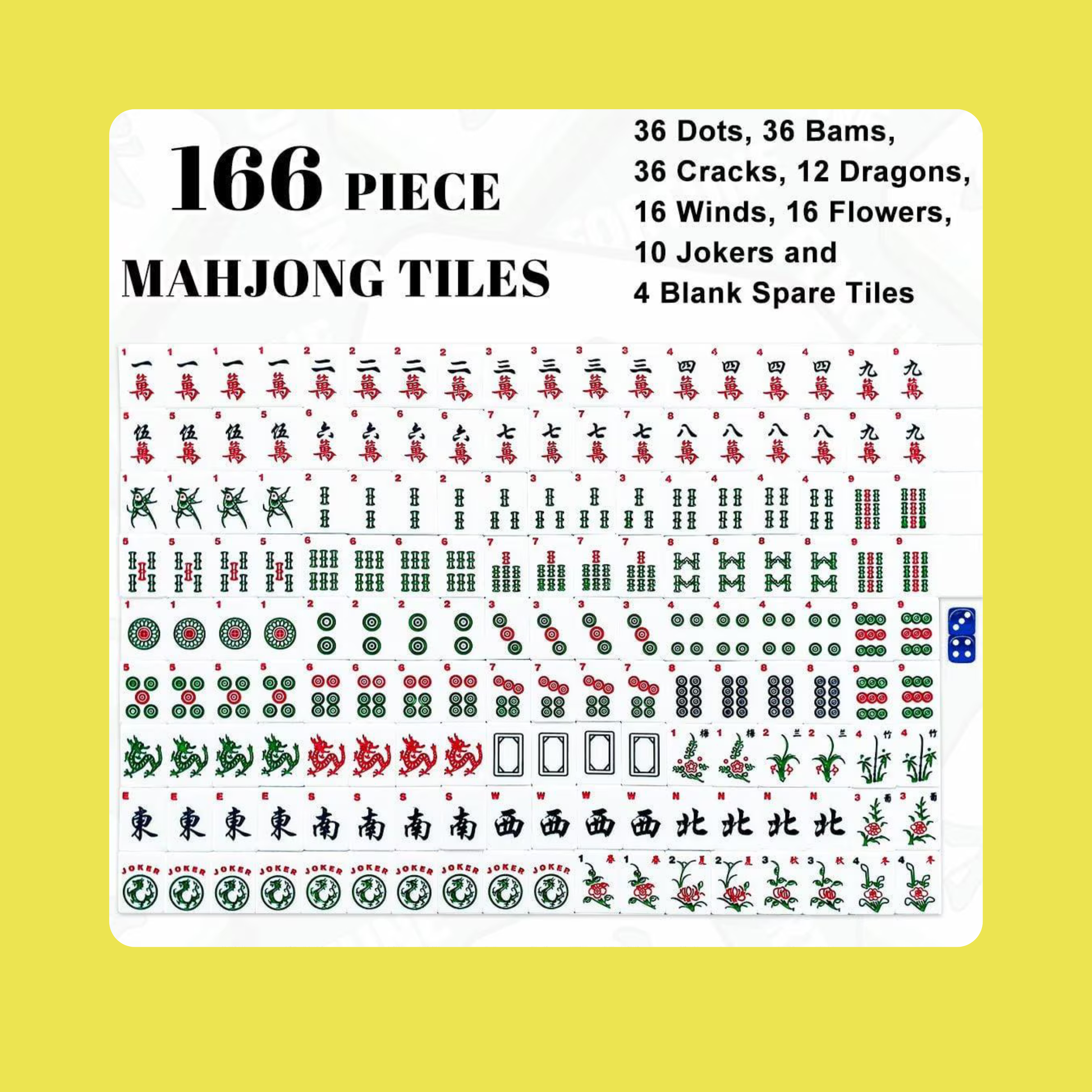 American Mahjong Tiles YOLO Mahjong