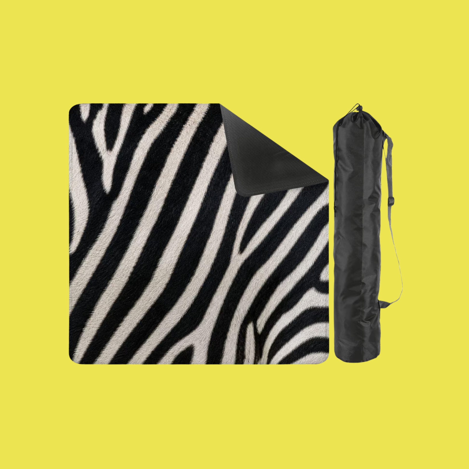 Mahjong Mat - Zebra Print Mahjong Mat | Luxury Animal Print Game Table Decor (31.5x31.5 Inch) YOLO Mahjong