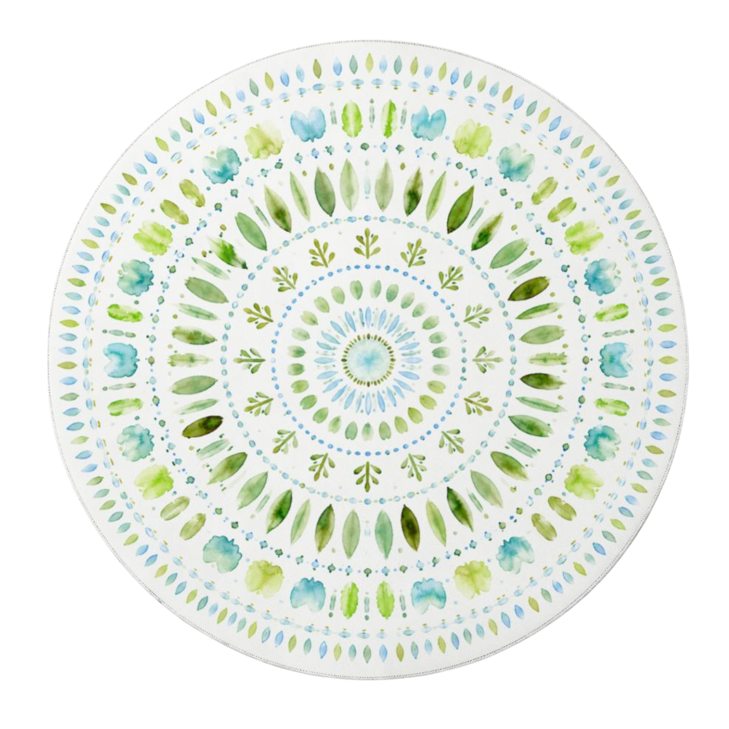 Round Mahjong Mat - Botanical Garden Round Mahjong Mat YOLO Mahjong