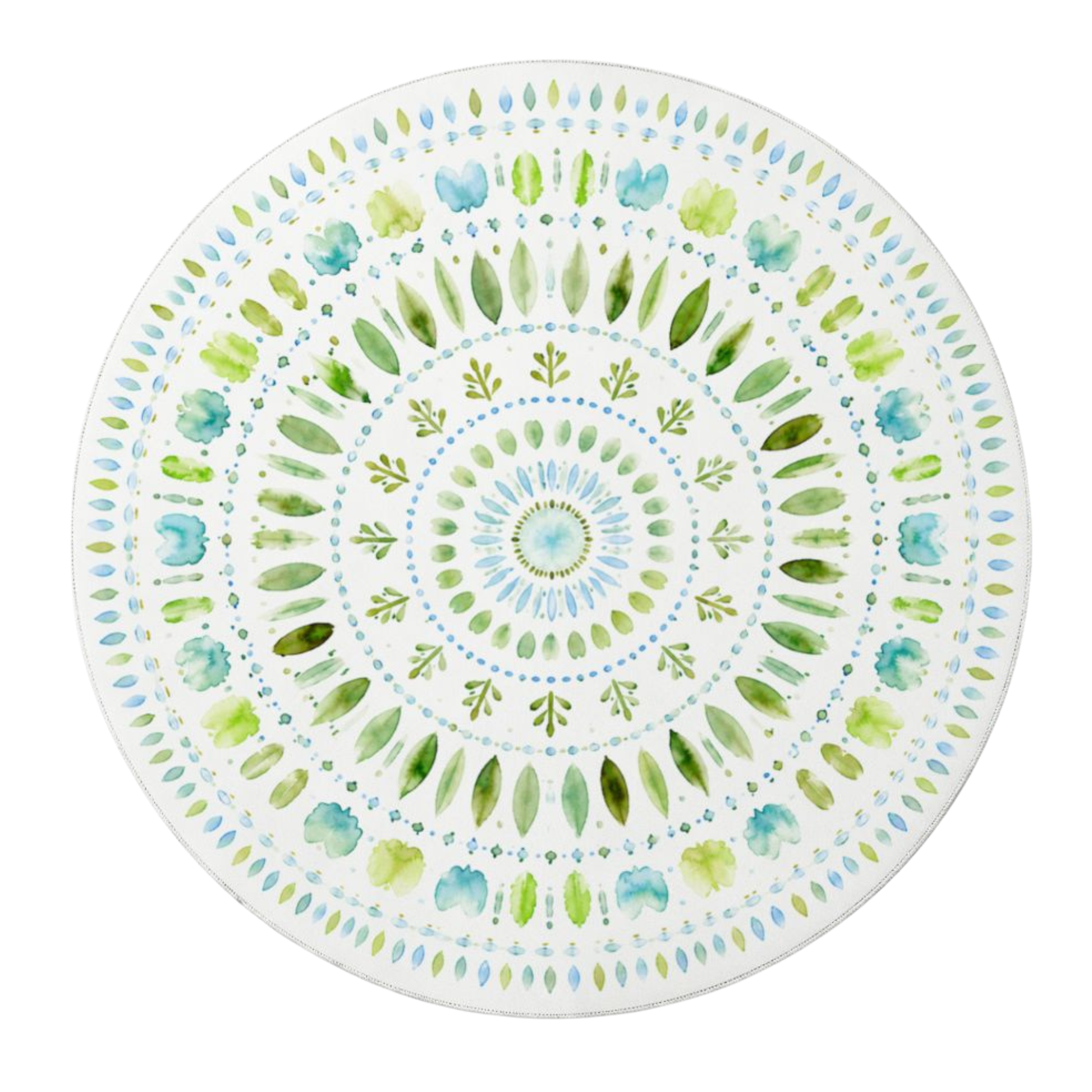 Round Mahjong Mat - Botanical Garden Round Mahjong Mat YOLO Mahjong