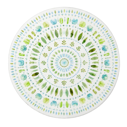 Round Mahjong Mat - Botanical Garden Round Mahjong Mat YOLO Mahjong