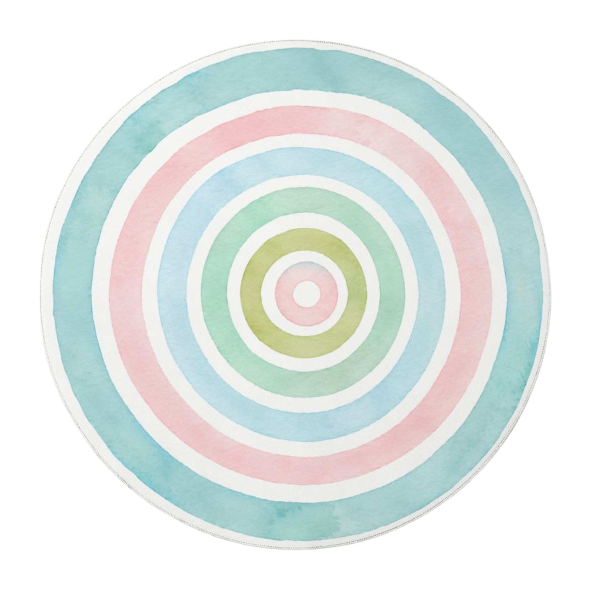 Round Mahjong Mat - Pastel Rainbow Round Mahjong Mat YOLO Mahjong
