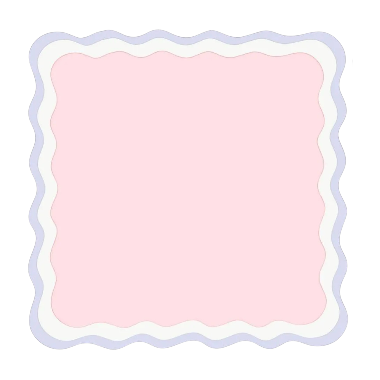 Scalloped Mahjong Mat 31.5"x31.5" (Ship Rolled up) - Pink and Purple YOLO Mahjong