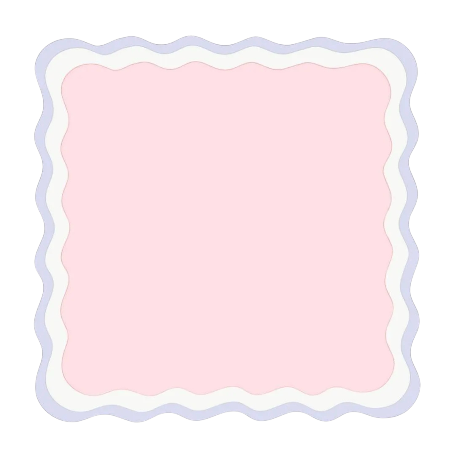 Scalloped Mahjong Mat 31.5"x31.5" (Ship Rolled up) - Pink and Purple YOLO Mahjong