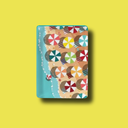 American Mahjong Tiles - Beach Umbrella Mahjong Tiles Coastal Summer Mahjong Set YOLO Mahjong