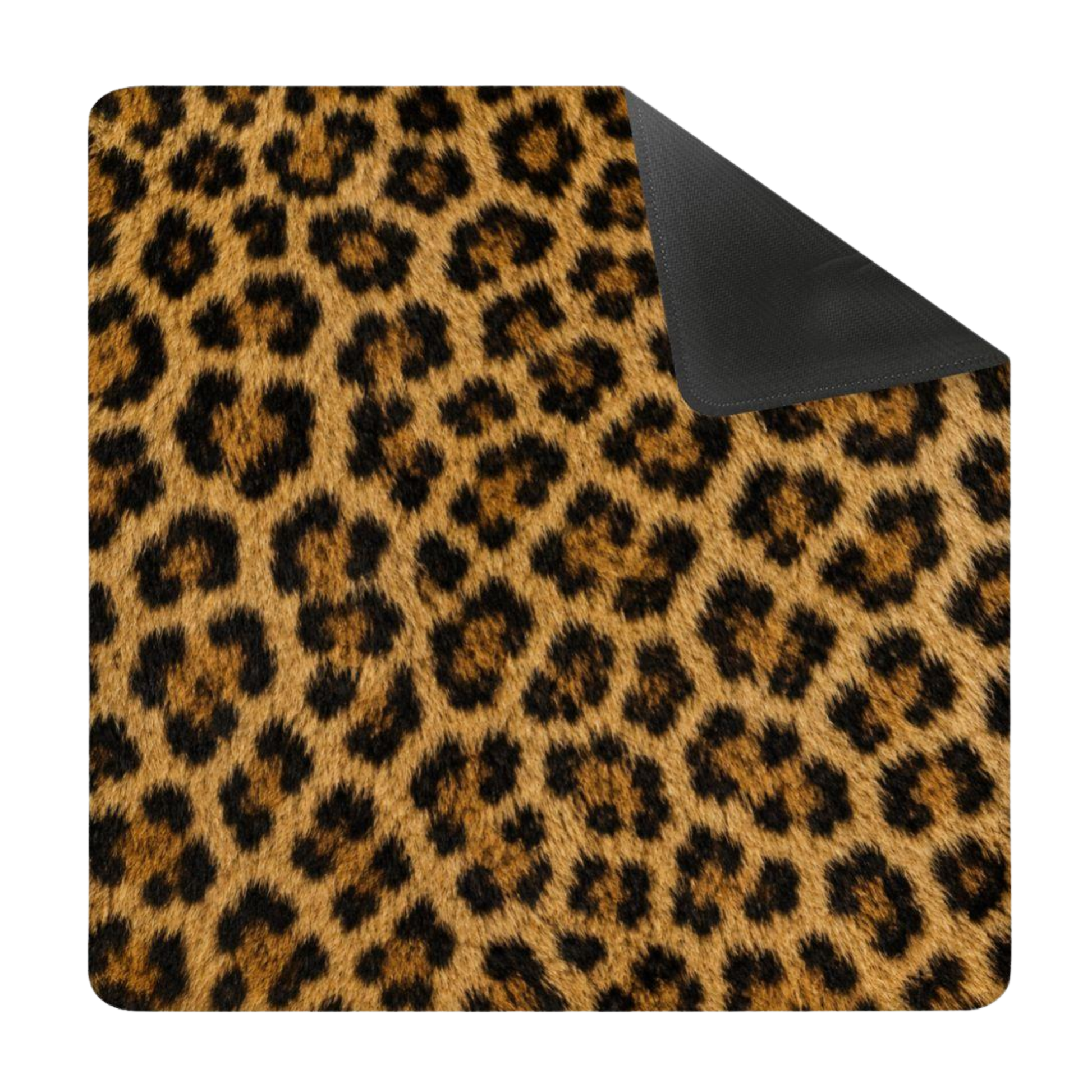 Mahjong Mat - Leopard Print Mahjong Mat | Non-Slip Game Night Table Decor (31.5x31.5 Inch) YOLO Mahjong