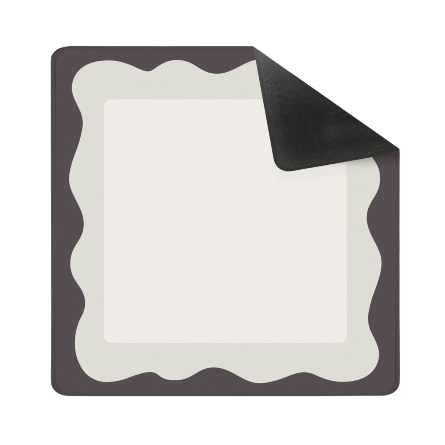 Minimalist Mocha Wave Mahjong Matt 31.5"x31.5" (Ship Rolled up) YOLO Mahjong
