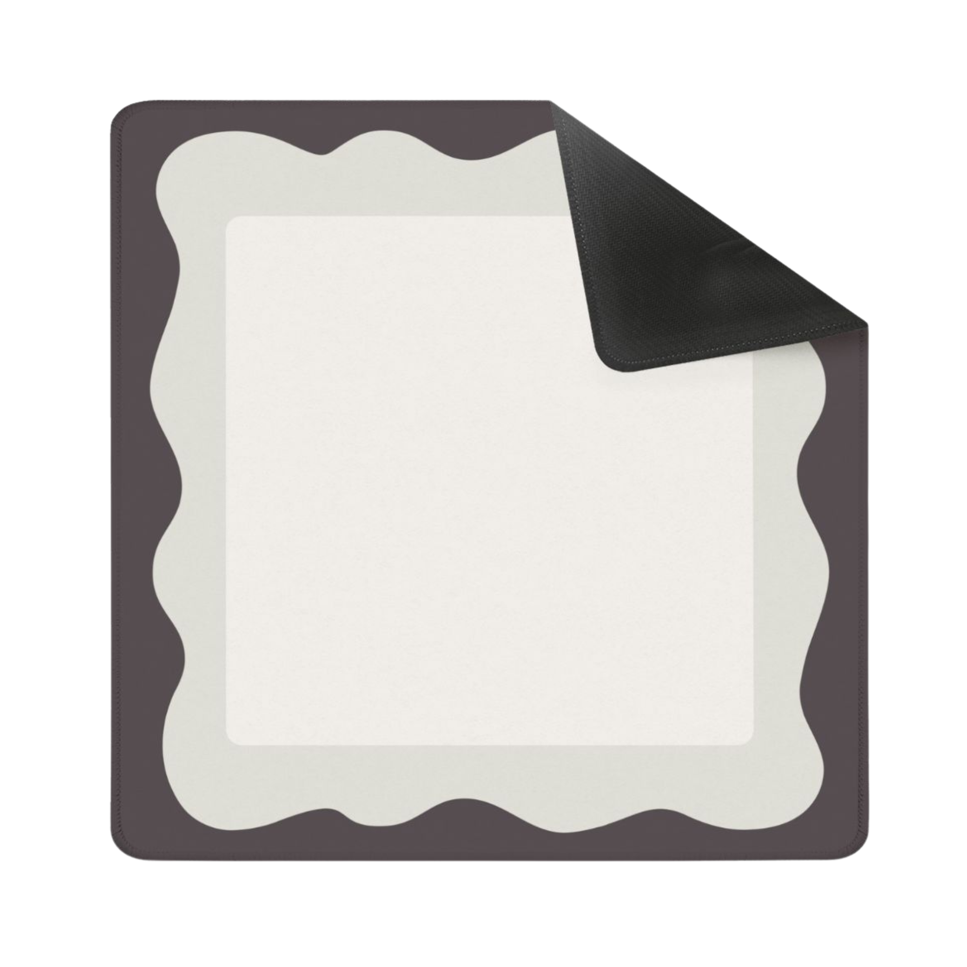 Minimalist Mocha Wave Mahjong Matt 31.5"x31.5" (Ship Rolled up) YOLO Mahjong