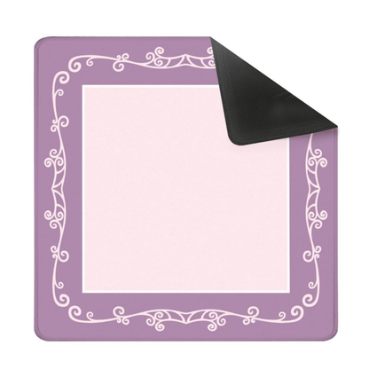 Minimalist Lavender Scroll Mahjong Mat 31.5"x31.5" (Ship Rolled up) YOLO Mahjong
