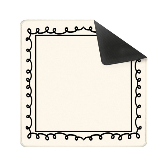 Minimalist Loop Border Mahjong Mat 31.5"x31.5" (Ship Rolled up) YOLO Mahjong