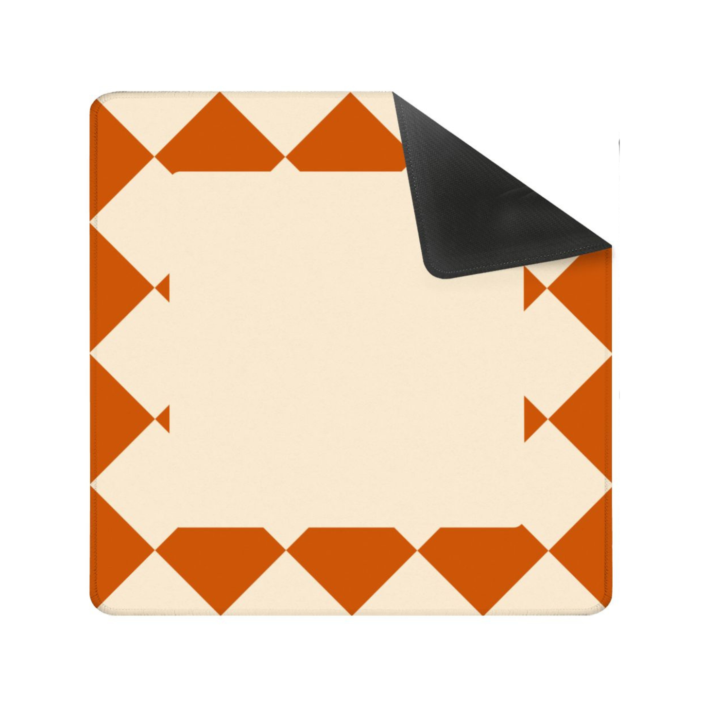 Minimalist Terracotta Diamond Mahjong Mat  31.5"x31.5" (Ship Rolled up) YOLO Mahjong