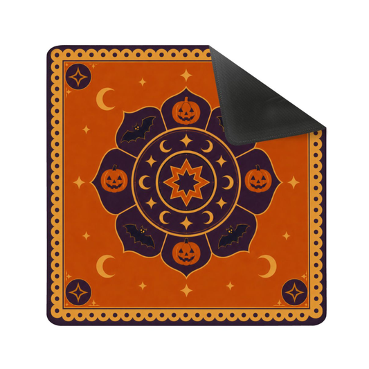 Minimalist Halloween Mandala Mahjong Mat(Ship Rolled up) YOLO Mahjong