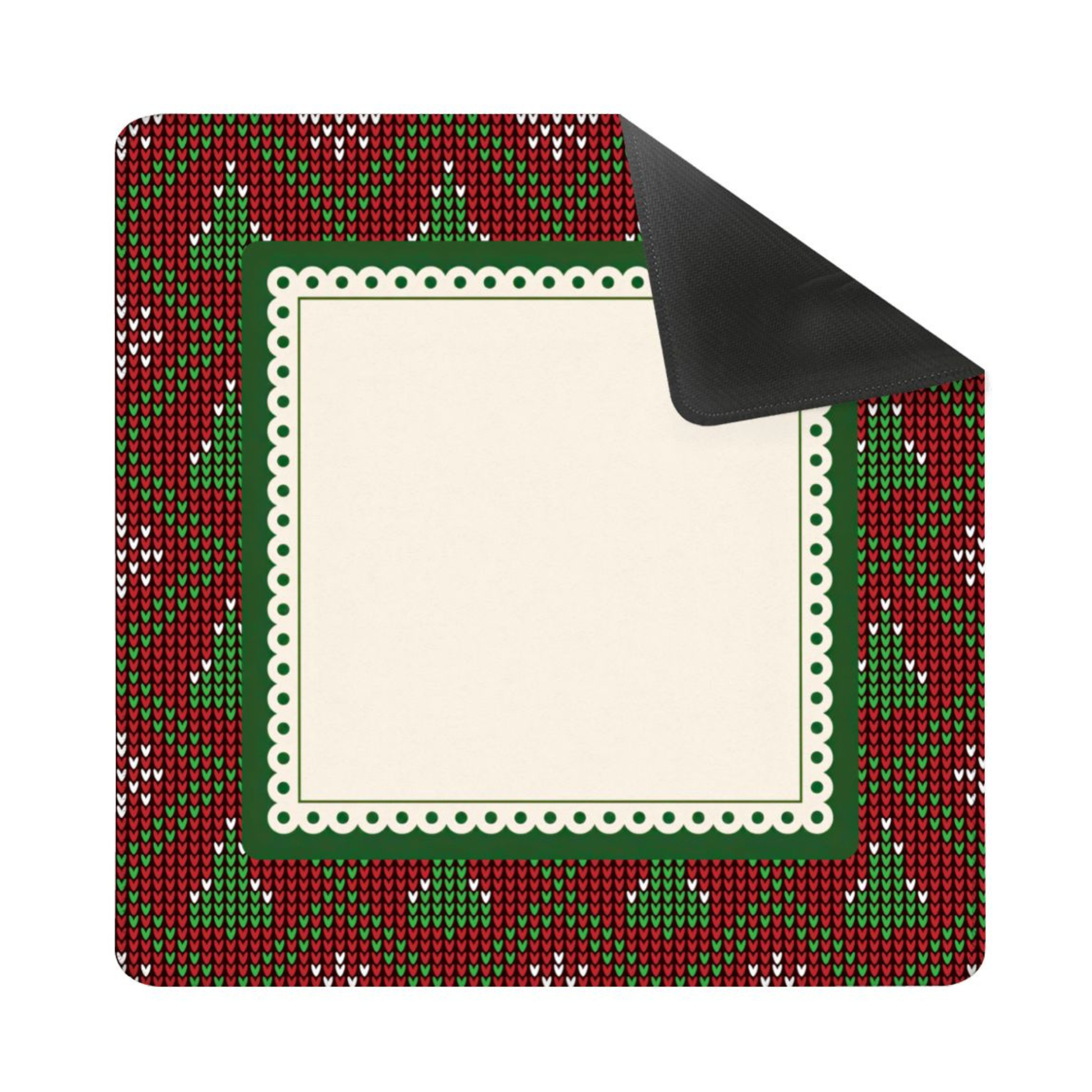 Christmas Knit Mahjong Mat (Ship Rolled up) YOLO Mahjong
