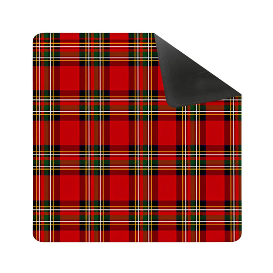 Classic Red Tartan Mahjong Mat (Ship Rolled up) YOLO Mahjong